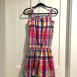 Girls plaid Polo dress